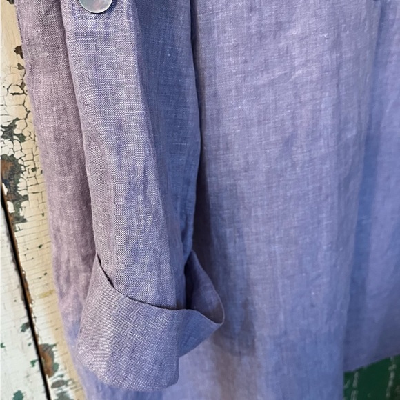 Soft Surroundings Lavender Shirt Tunic XL - Picture 4 of 7